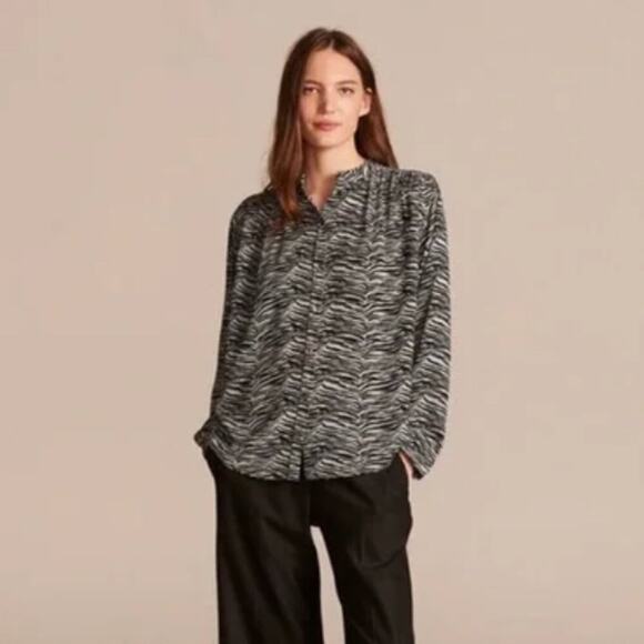 Rebecca Taylor La Vie Tiger Print Blouse - Picture 2 of 8